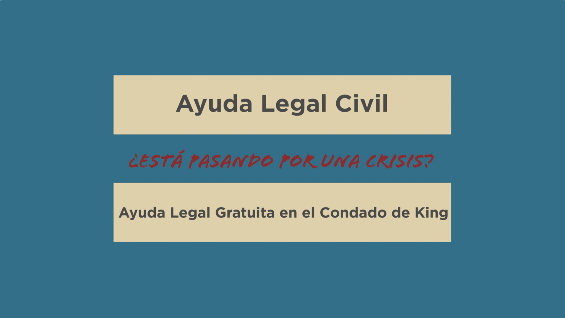Civil Legal Aid Resources - Spanish